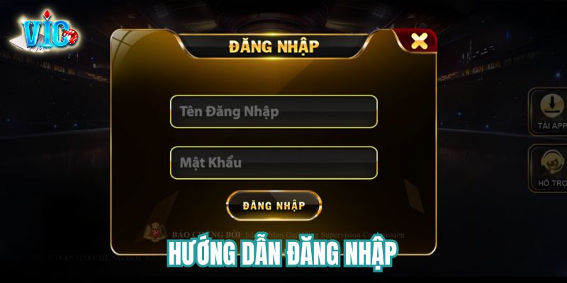 Cách đăng nhập vào acc cá cược Vicwin